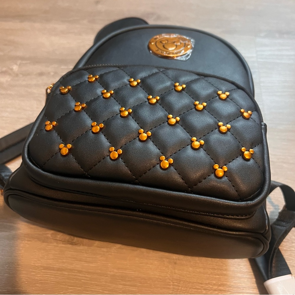 Disney Black and Gold Mickey Mouse Backpack - Picture 7 of 8
